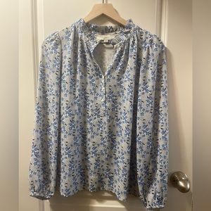Loft blouse/ long sleeve/ size medium/ floral pattern